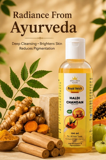 Royal In Rich Haldi Chandan Face Wash – Anti Blemishes & Pigmentation Face Wash | 100ml