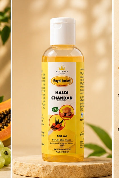 Royal In Rich Haldi Chandan Face Wash – Anti Blemishes & Pigmentation Face Wash | 100ml