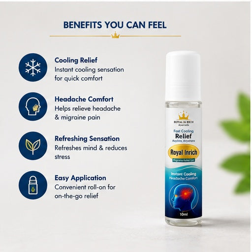 Royal In Rich Stress Relief Roll-On Gel – Natural Relaxation & Head Comfort Roll-On | 10ml
