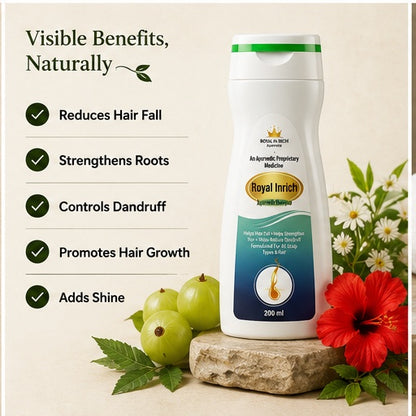 Royal In Rich Herbal Shampoo – Helps Reduce Hair Fall & Strengthens Hair | 200ml