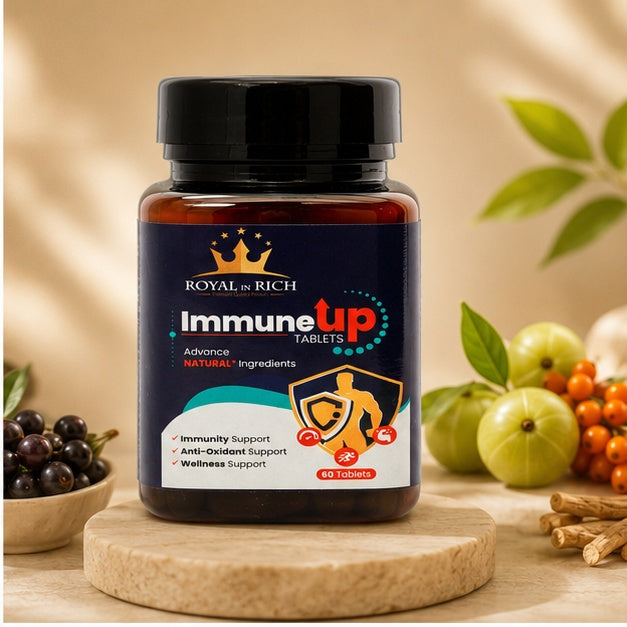 Royal In Rich ImmuneUp Tablets – Natural Immunity Booster with Ayurvedic Ingredients | 60 Tablets