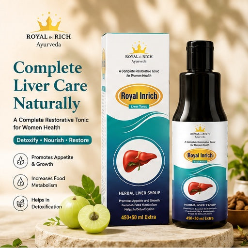 Royal In Rich Herbal Liver Syrup – Ayurvedic Liver Tonic for Digestion, Detox & Appetite Support | 450ml + 50ml Extra