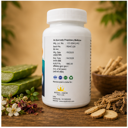 Royal In Rich Rasoli Nil Capsules – Ayurvedic Women's Wellness Capsules for Uterine Health | 30 Capsules