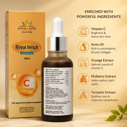 Royal In Rich Vitamin C Face Serum – Skin Brightening & Glow Serum | 30ml