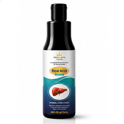 Royal In Rich Herbal Liver Syrup – Ayurvedic Liver Tonic for Digestion, Detox & Appetite Support | 450ml + 50ml Extra
