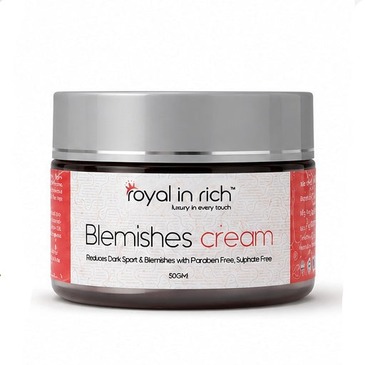 Royal In Rich Blemishes Cream – For Dark Spots, Blemishes & Uneven Skin Tone | 50gm