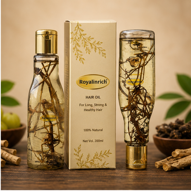 Royal In Rich Herbal Hair Oil – Nourishes Scalp & Strengthens Hair Naturally