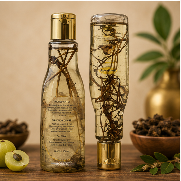 Royal In Rich Herbal Hair Oil – Nourishes Scalp & Strengthens Hair Naturally